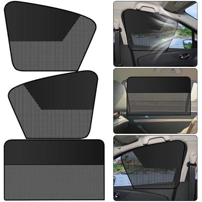 1-2PCS Duplex Magnetic Car Curtains for Sunshade and Privacy Protection Block UV Rays Exterior Accessories Side Window Sunshades