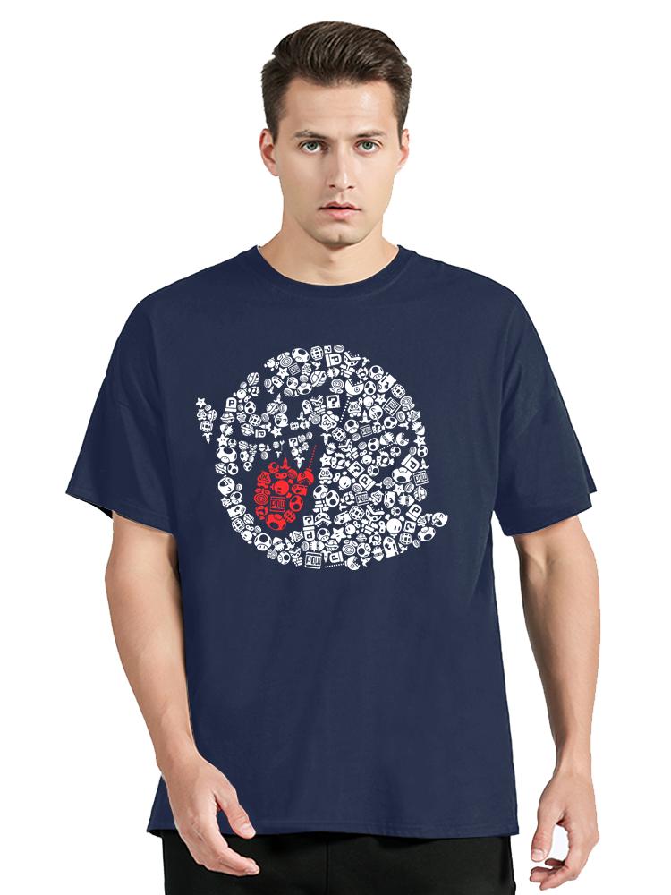 Funny Boo Portrait Graphic Cotton T-Shirt Summer O-Neck Design Tops Tees Oversized T Shirt Men's Clothing Streetwear Tshirt