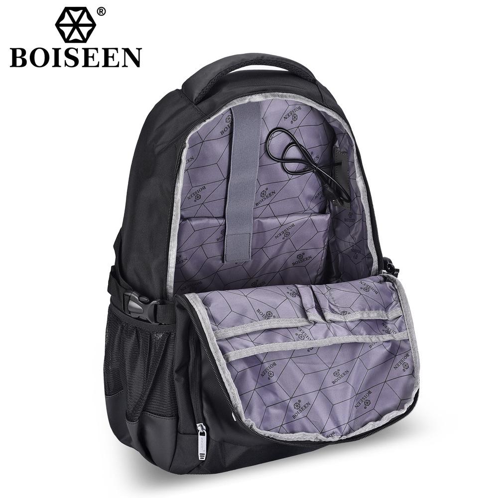 Schwarzer Business-Rucksack für Herren, multifunktional, wasserdicht, mit doppelter Schulter, Laptoptasche, große Kapazität, Outdoor-Reisetasche