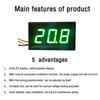 1.16'' DC 1-611V Digital Voltmeter Red Green Blue LED Display Voltage Meter Tester Detector 1 Wire DC 1.1-11V Supply Electricity