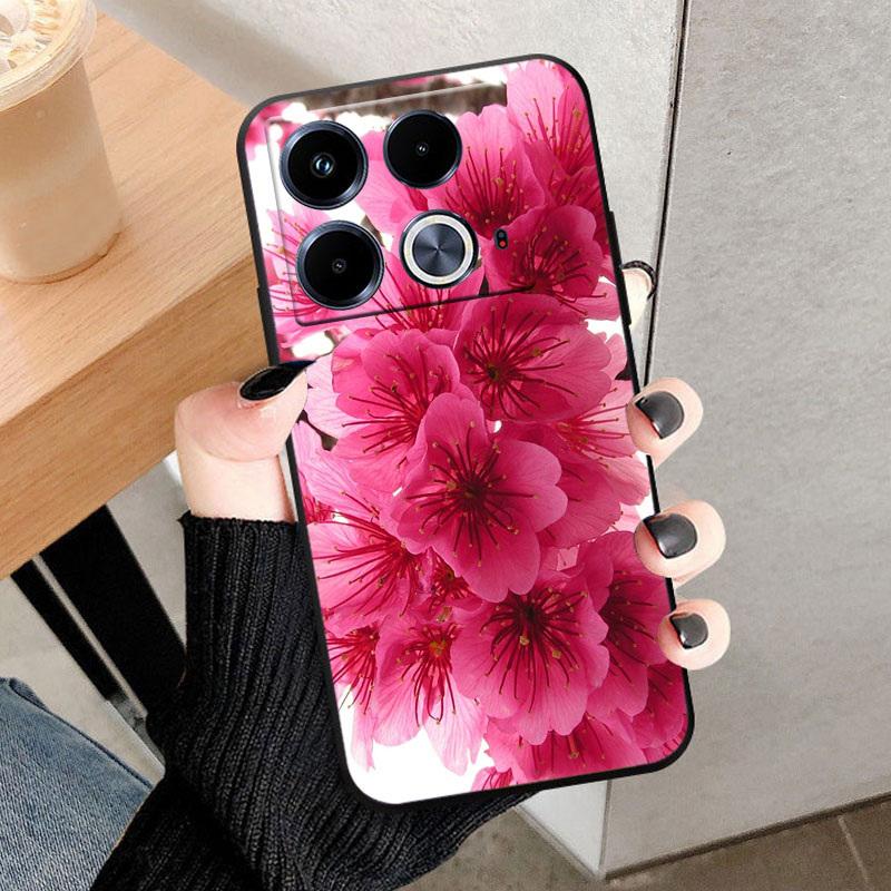 For Infinix Note 40 4G Phone Case X6853 Black TPU Back Cover For Infinix Note 40 Cases Soft Silicone Shell Note40 Funda Bumper
