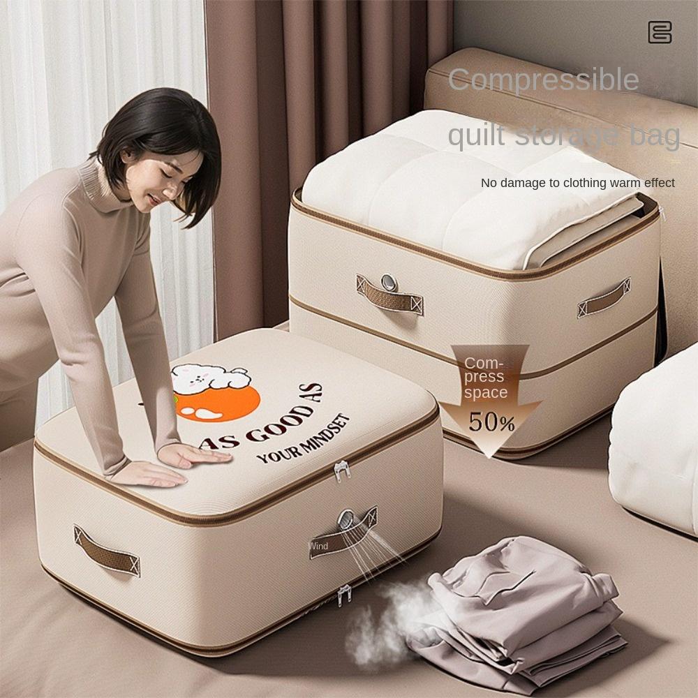 Large Capacity Duvet Storage Bag Space Saving Closet Cabinet Organizer  for Bedroom