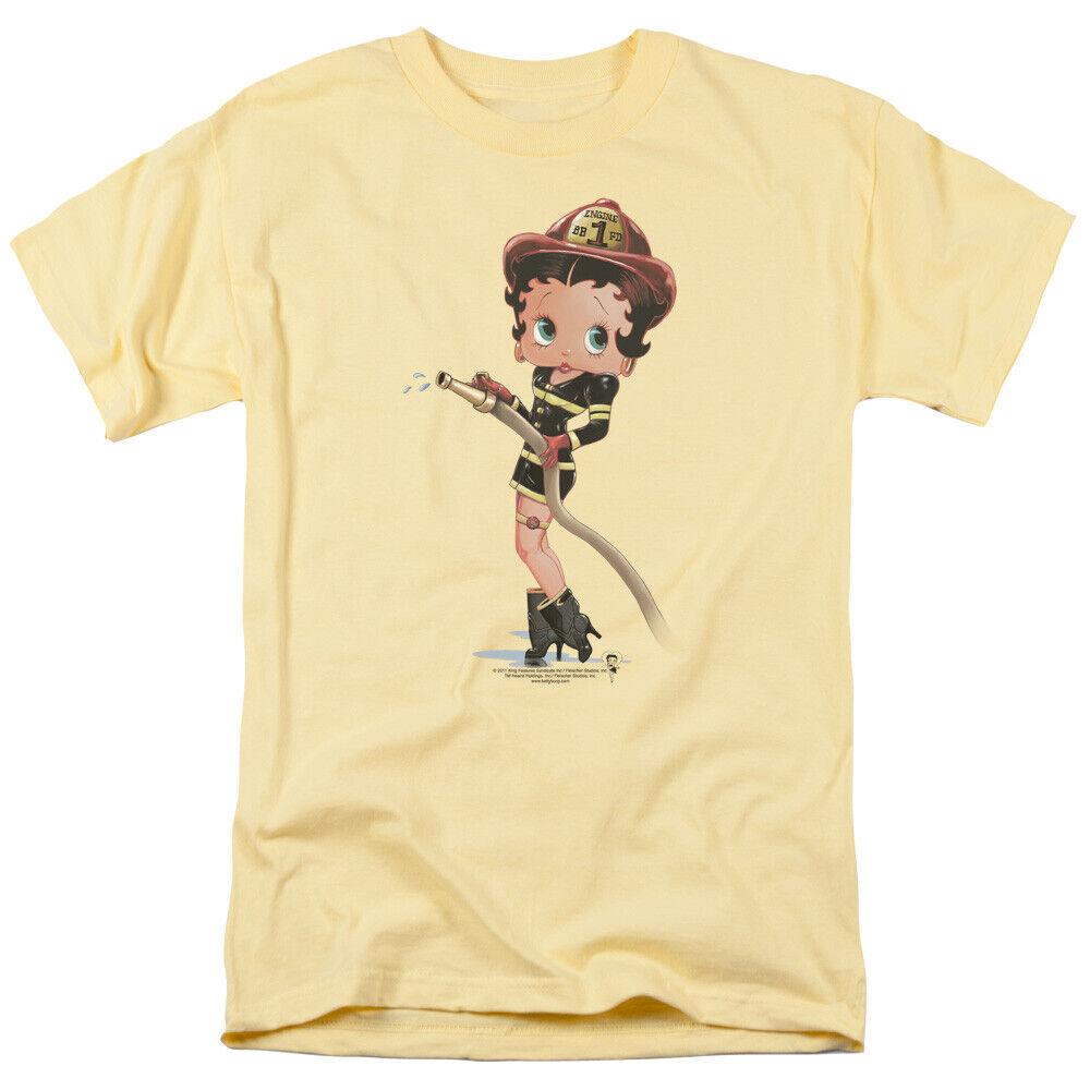 

Футболка унисекс с изображением банана Betty Boop Firefighter