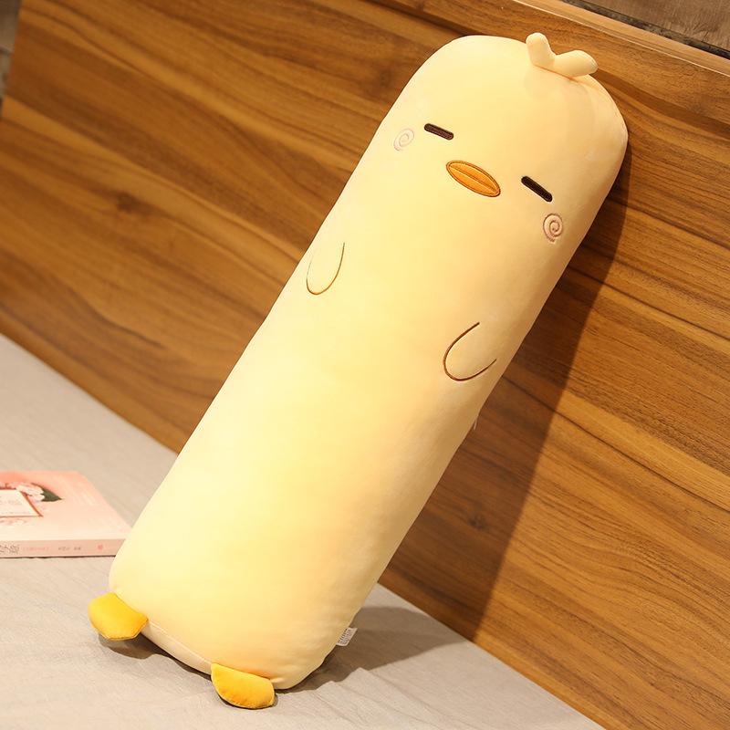 Dessin Animé Animal Dinosaure Cochon Lapin Ours Husky Canard Peluches Jouets Remplis Doux Long Oreiller de Sommeil Poupée Coussin Cadeau Filles