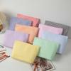 Modern Striped Polyester Toiletry Bag With Breathable Design For Travel And Daily Use