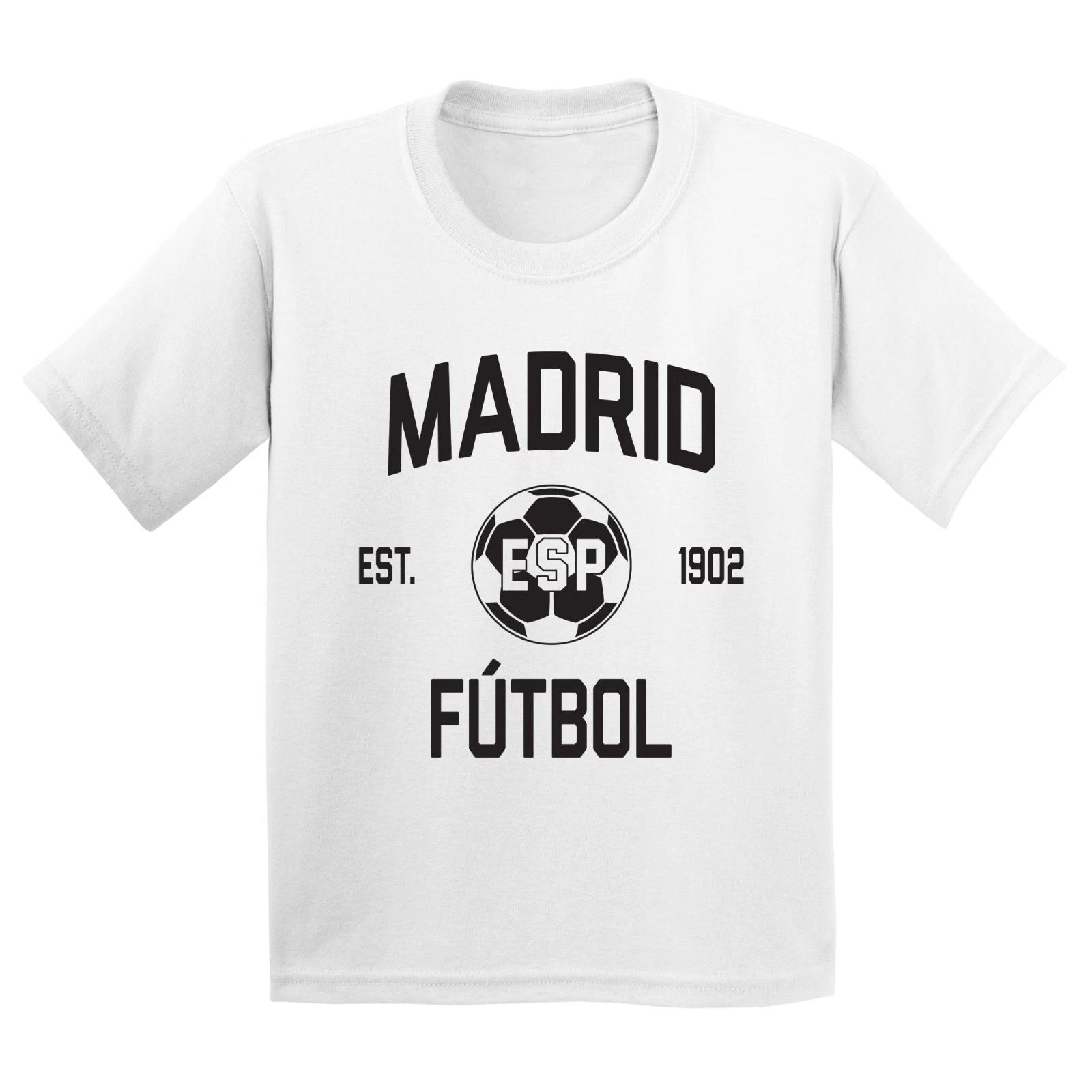 Madrid Football Arch Logo Away Youth T-Shirt - White L