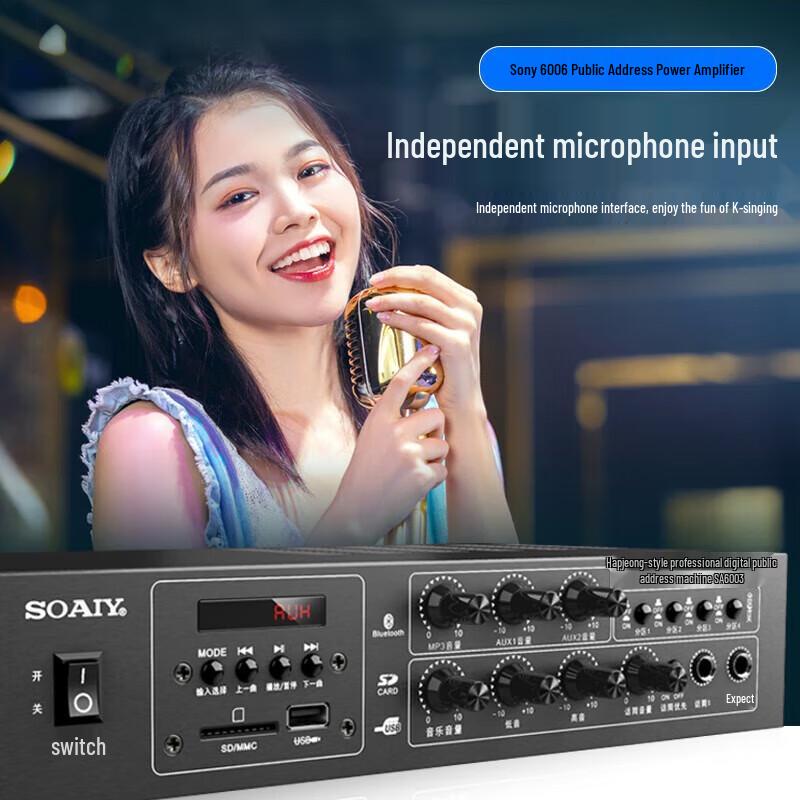 Soaiy SA-6003Y Bluetooth Ceiling Speaker System CN Plug (adapter Included)