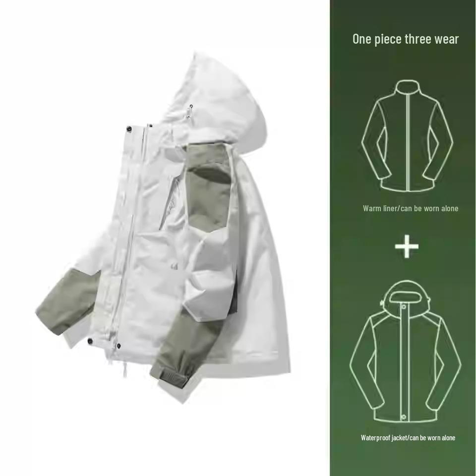 NASA 2024 Men's & Women's Petite Windproof Windbreaker - Stylish Autumn/Winter Jacket for Outdoor Mountaineering
