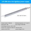 ספק כוח מיתוג דק DC12V מ-AC 220V, דרייבר LED, שנאי תאורה עבור פס לד 18W 24W 36W 48W 60W 72W