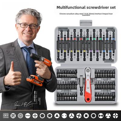 36 Parça Çok İşlevli Tornavida Seti, Cırcır, Uzatılmış Başlık ve Özel Çapraz, Üçgen ve Erik Uçları