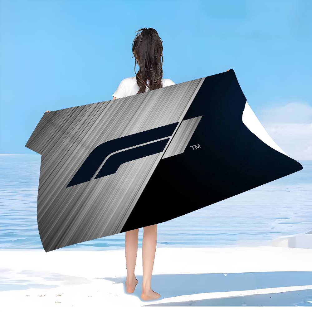Jmg Household Supplies Racing Car F1 Microfiber Printed Beach Towel Mountain Climbing Yoga Beach Swimming Running Absorbent Soft Towel
