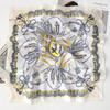 Women Korean Style Knot Print Versatile Small Square Scarf Fashion Decorative Neck Scarf