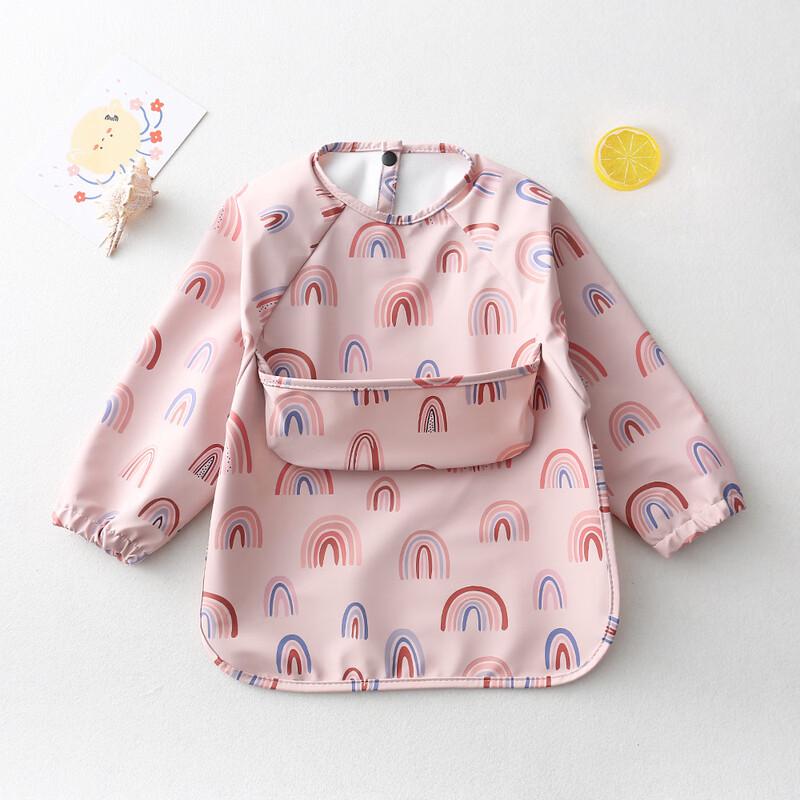 Children s Long-Sleeve Waterproof Eating Apron