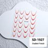 Waterproof Solid Color & Gradient French Nail Stickers - Durable & Stylish for DIY Manicures