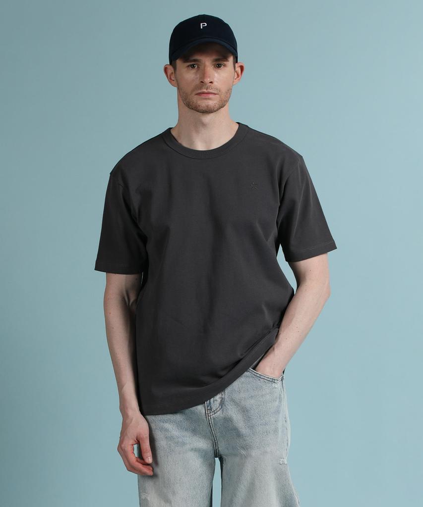 PANICALE Charcoal Logo Short Sleeve T-Shirt (Type B)