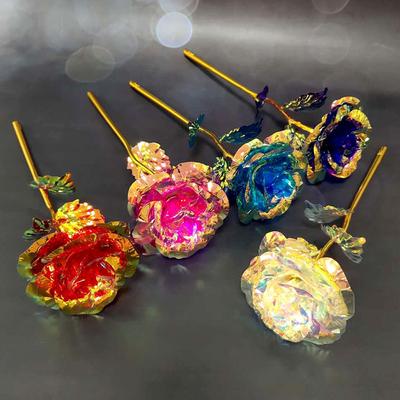 24K Foil Plated Artifical Roses Flowers LED Flower Valentine's Day Mother's Day Gift Anniversary Festival Creative Gift