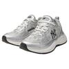 New MLB Fast Ball Classic Monogram Anti Slip Wear Resistant Low Top Casual City Commute Running Shoes Unisex Silver 3ARNFSB4N-50SIS