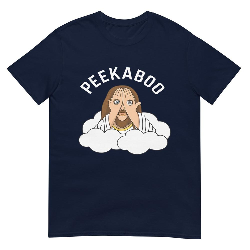 Funny Peekaboo Jesus Christian Humor Unisex Unisex TShirt S