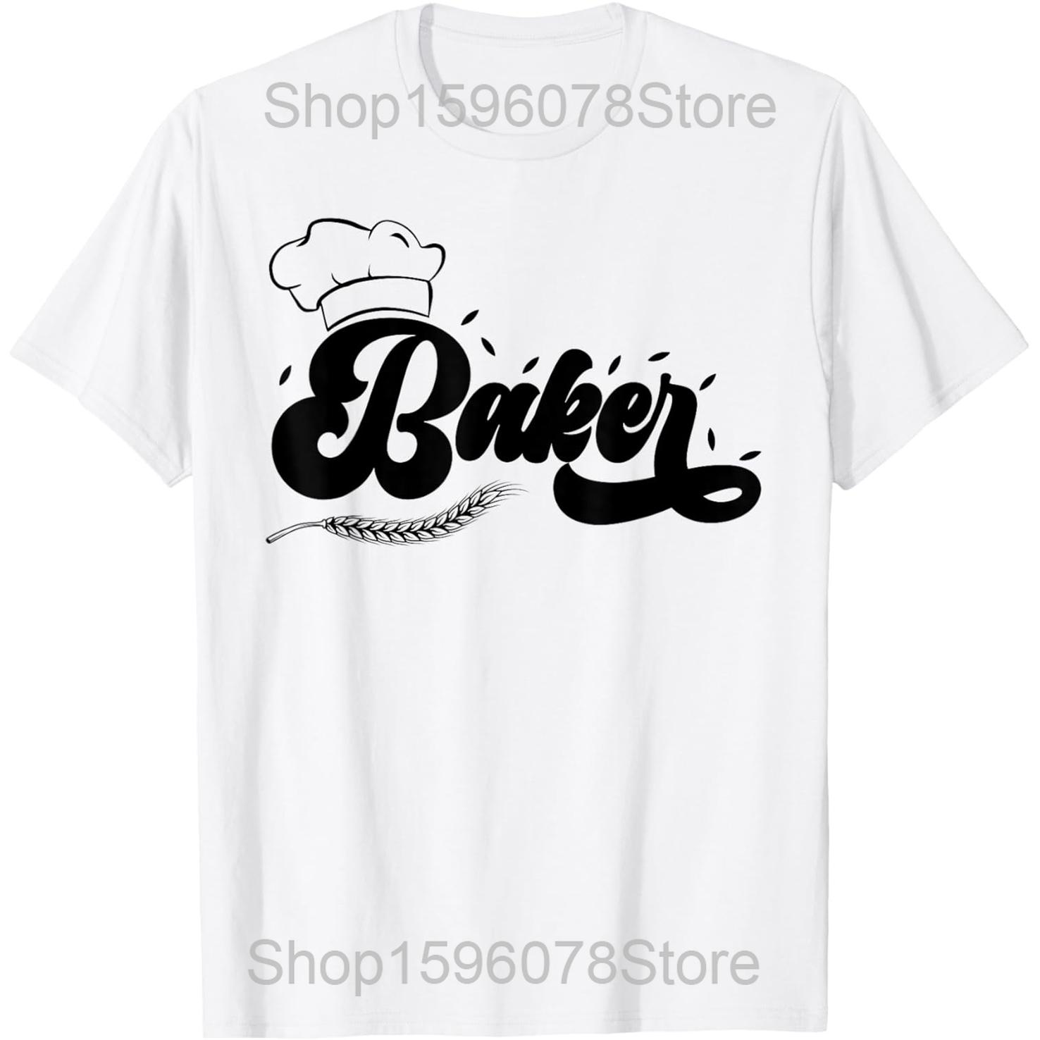 The Bread Father Funny Baker T Shirts Men Women Pure Cotton Humor Streetwear Tee Shirt Short Sleeve Unisex Loose Clothing S
