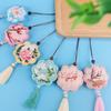 Peace Amulet Embroidery Kit: Beginner's DIY Cross Stitch Sachet Pouch