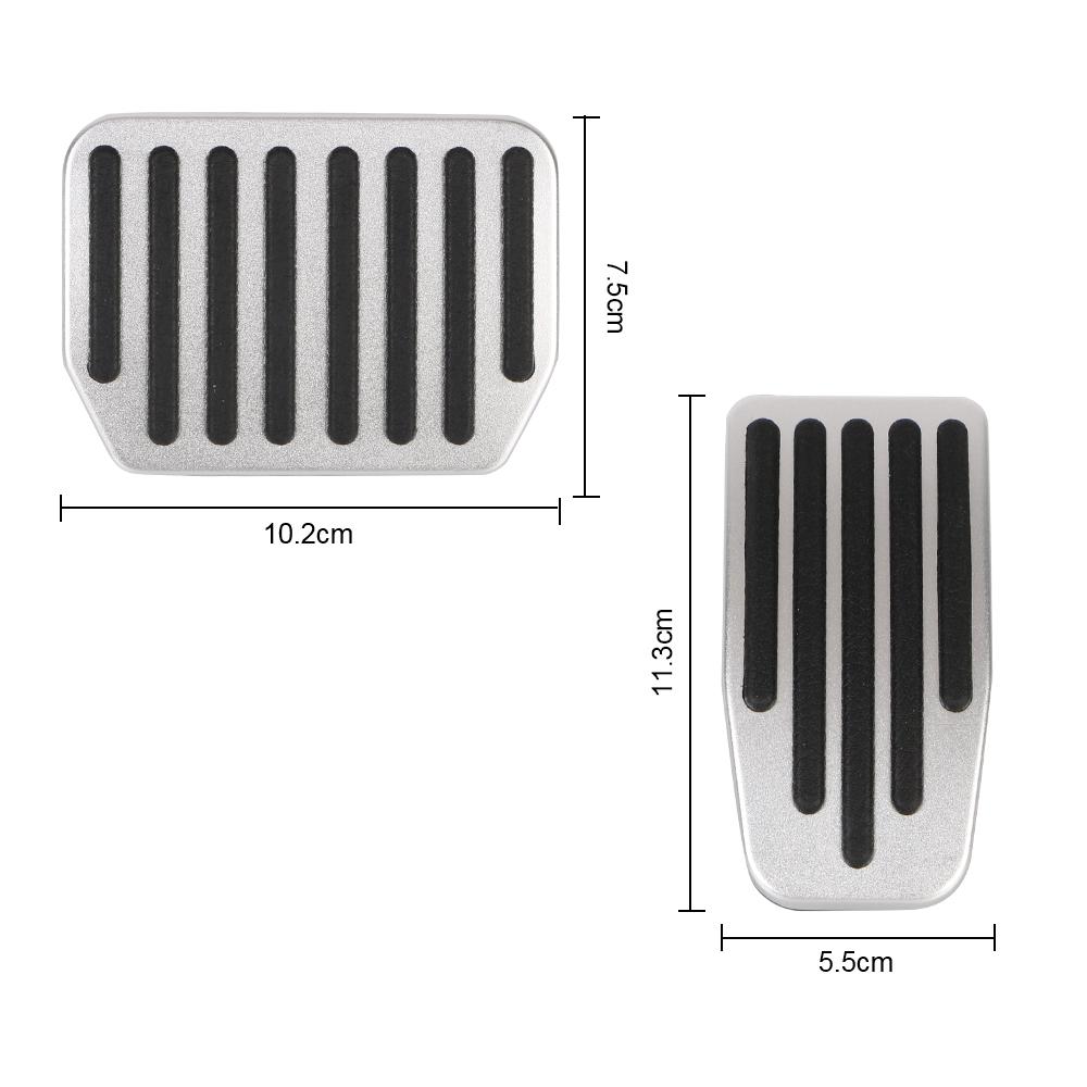 For Tesla Model 3Y Aluminum Alloy Auto Interior Parts Brake Accelerator Pedal Car Foot Pedal Pads Covers 2 Pcs/set Brake Accelerator Rest Pedal