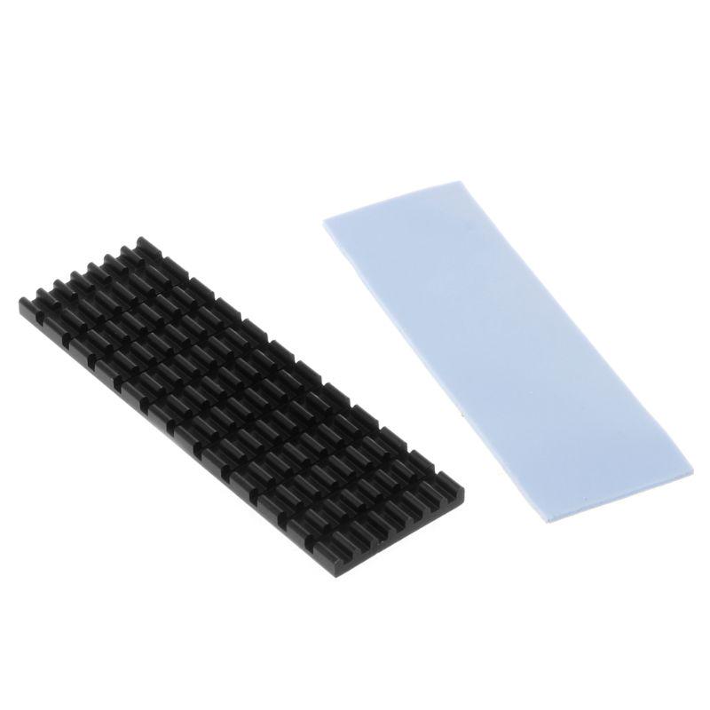 Aluminum Cooling Heat Sink Thermal Pads Heat Dissipation Radiator Thickness 3mm for M.2 Sata PCI-E NVME M2 SSD Heatsink