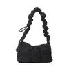 2025 Autumn Niche Korean Cloud Bubble Bag Casual Folded Down Casual Underarm One Shoulder Crossbody Dumpling Bag