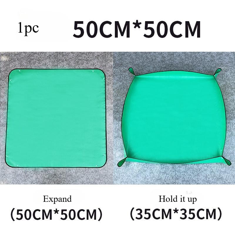 1pc Planting Mat 33cm -100cm Garden Potting Pad Foldable Garden Plant Flower Pot Transplanting Waterproof Mats Plant Accessories