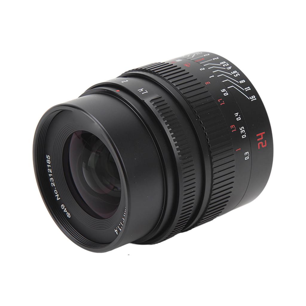 7ARTISANS 24mm F1.4 APS C Obiektyw z manualnym ustawianiem ostrości Obiektyw do aparatu półklatkowego z mocowaniem M43 dla GH3 GH4 GF1