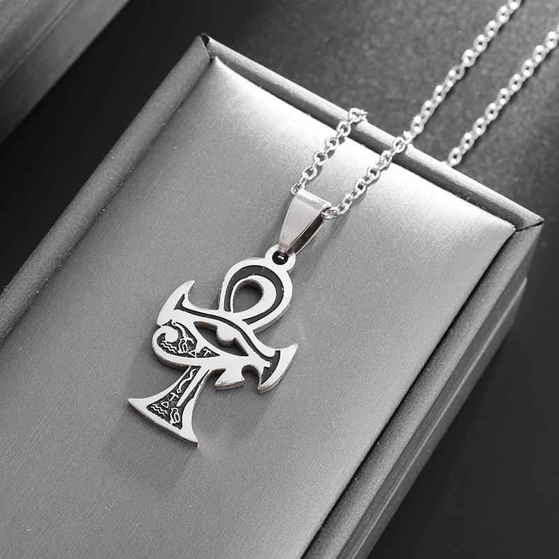 Stainless Steel Zeus Thunder Necklace Lightning Charm for Men and Women Hip Hop Trend Street Party Cool Jewelry Anniversary Gift