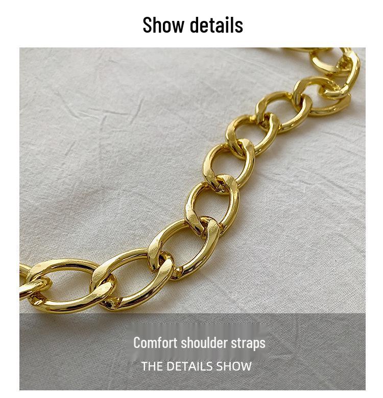 Herbst 2025 Trendige Diamant-Rauten-Stickerei Kette Schultertasche