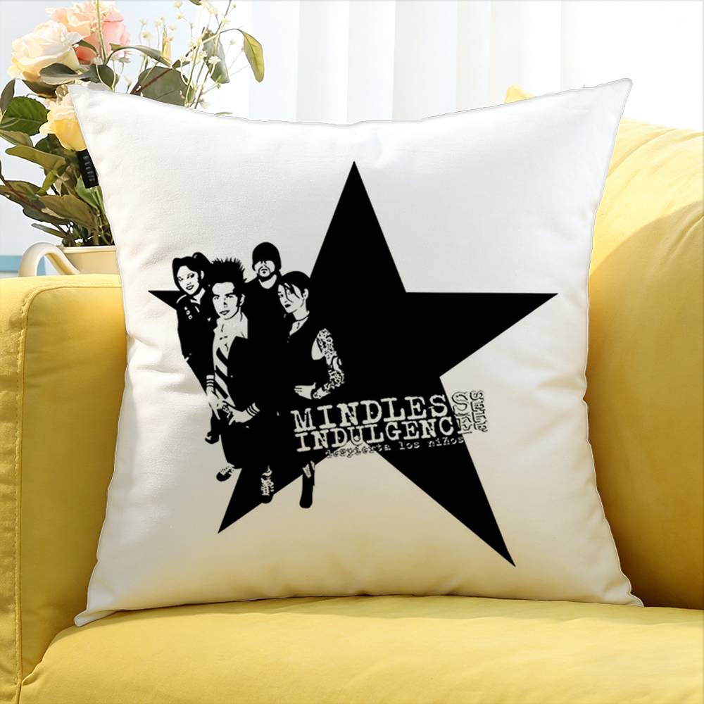 MMindless Self Indulgence Various Sizes Square Pillow Case For Car Home Bedchamber Decor