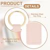 [PATIKIL] 9 Pieces Keychain Leather 72 x 24mm Rectangle Leather
