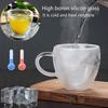 Glass Coffee Mug Cup Heart Love Shape Double Wall Drinking Tea Milk Juice Water Glasses Heat Resistant Drinkware Set Lover Gift