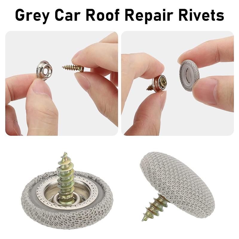 5/10 ks Přezky na upevnění střechy do interiéru auta, stropní čalounění, stropní látkové nýty, upevňovací prvky, šroubové krytky, příslušenství pro interiér auta