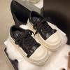 Muffin thick-soled retro board shoes women's autumn 2025 new models, small people increase their height and show their feet, small casual sports b