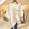 Korean Version of the New Cotton Short-sleeved T-shirt Women's Summer New Letter-printed Loose Top Bottoming Shirt