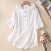 YYFS Moda Donna Casual Estate Primavera Tinta Unita Stampa Maniche 1/2 Felpe con Cappuccio & Camicie