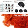 Red Retro Curls Long Wig For Women Cosplay Party Halloween Costume