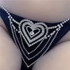 Catena Corpo Cuore Strass Lucidi Mutandine per Donne