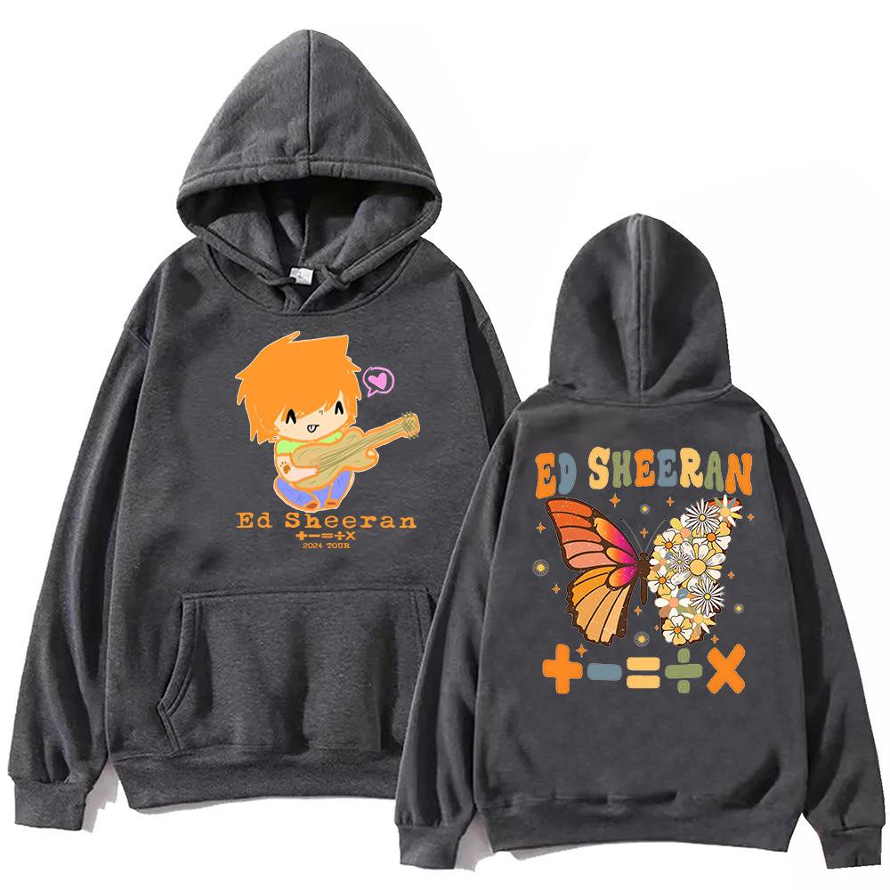 Ed Sheeran The Mathematics Tour Hoodie Harajuku  Sportswear Fashion couplesHip Hop Unisex Printed Hooded Harajuku Sports