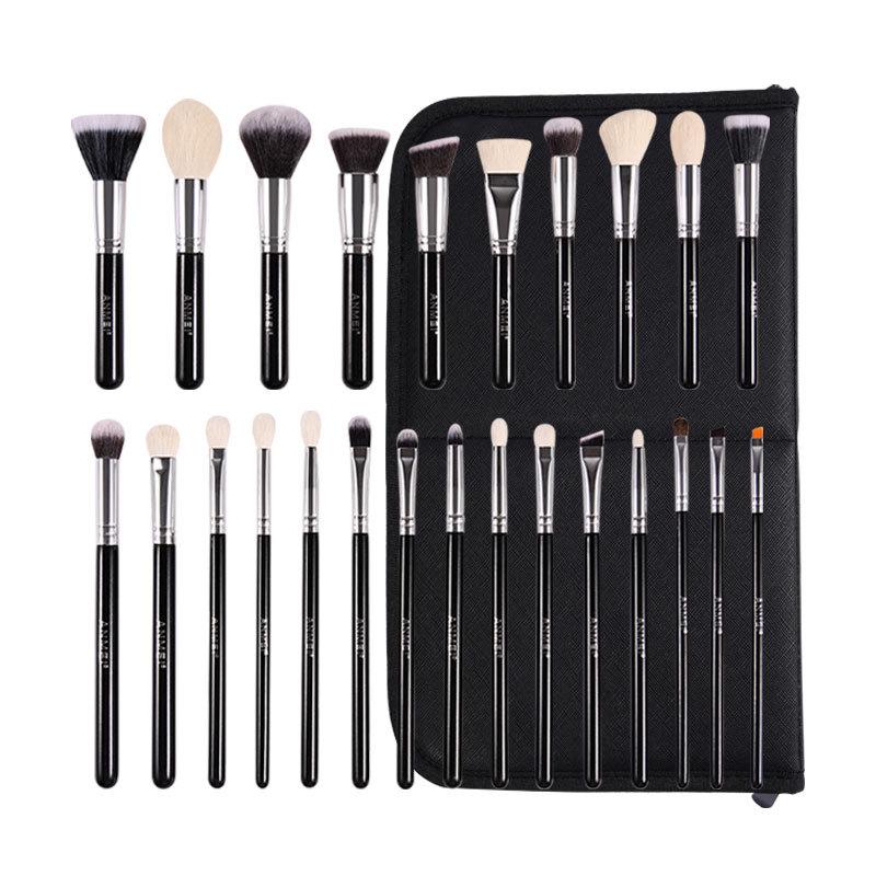 ANMEI 25-Piece Professional Animal Hair Makeup Brush Set
