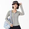 Sunscreen clothes women's summer cool slim stand-up collar UV protection women's yoga jacket breathable long-sleeved original yarn sunscreen clothes