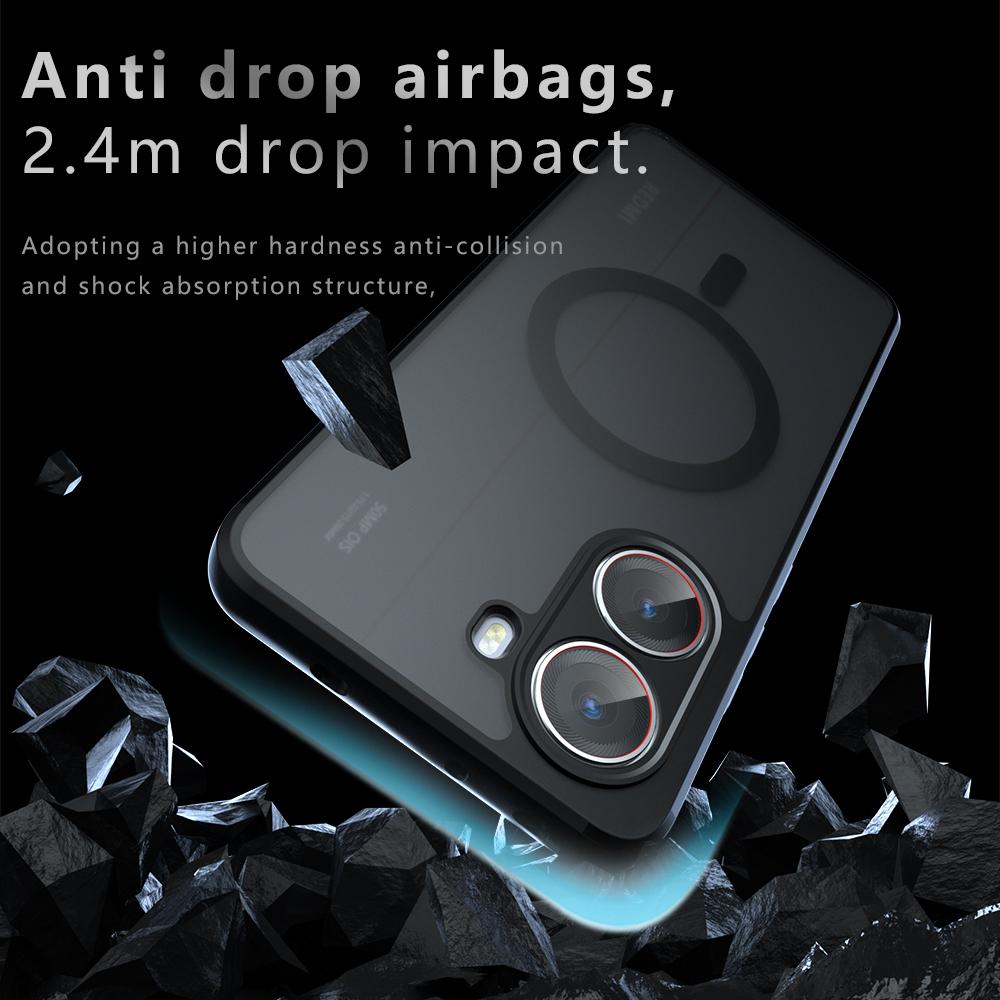 Matte Hülle für Xiaomi Poco X7 Pro 5G/Redmi Turbo 4 5G Kompatibel mit MagSafe TPU+PC Handyhülle