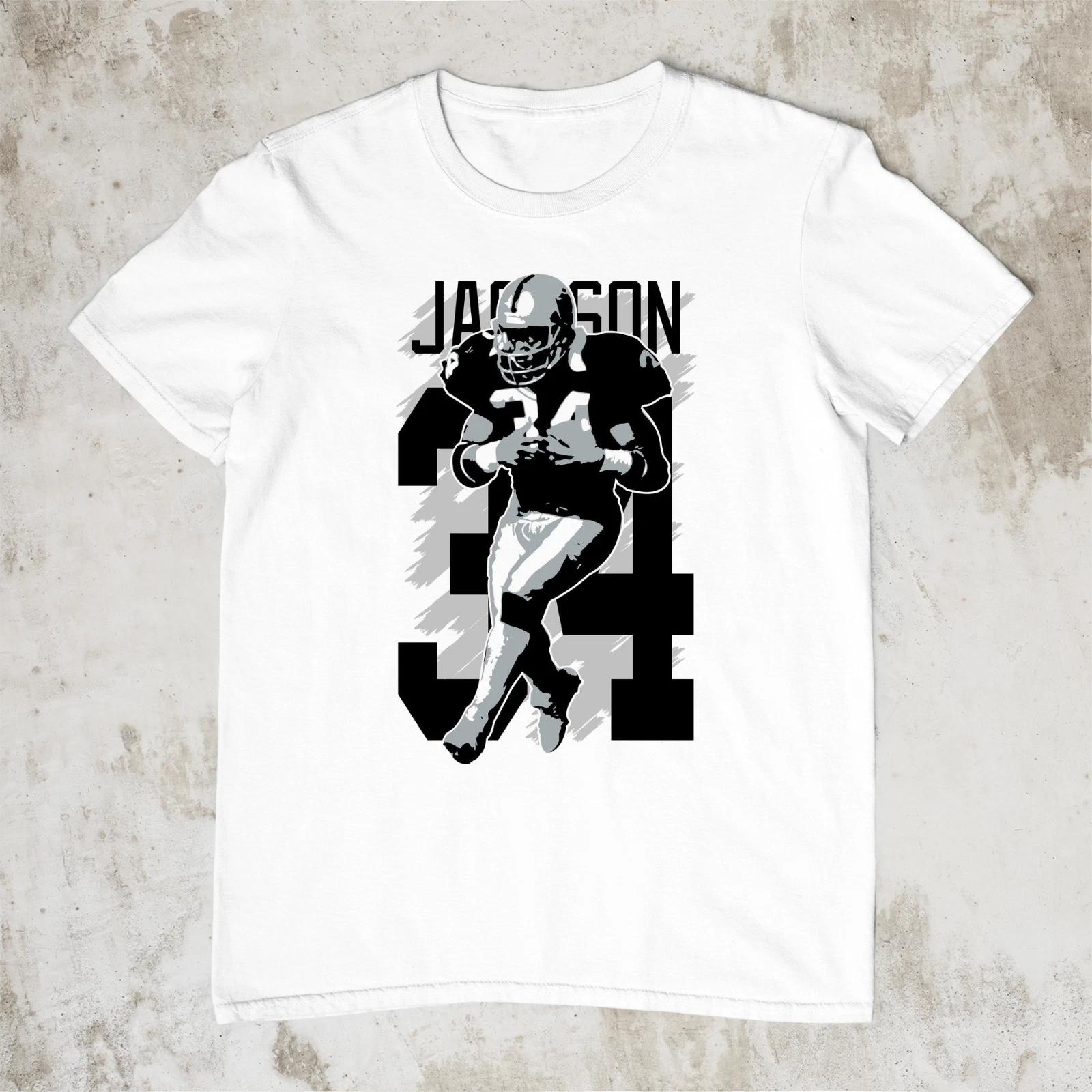 Men s and Women s T-shirts Bo Jackson Graphic Men  White Short Sleeve All Sizes XS