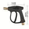 High-Pressure Washer Gun - 5 Color Quick Connect Nozzles, M22-14, Durable and Leak-Resistant Design for Efficient Cleaning