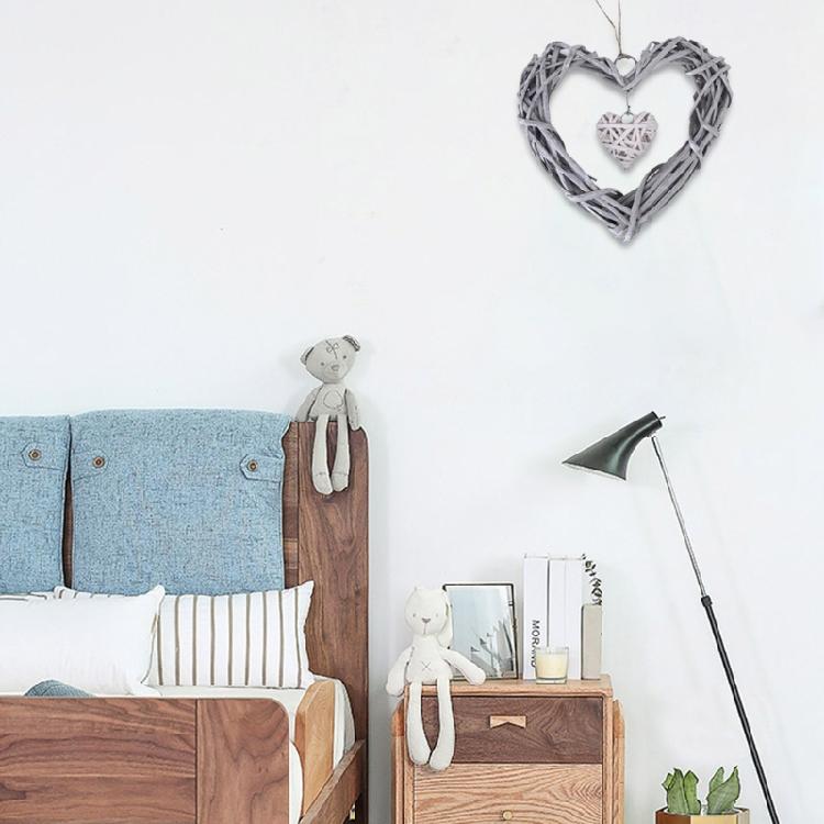 Natural Wicker Wreath Heart Shape Unique and Amazing for Christmas Wreath Door