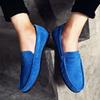 Men Casual Shoes Luxury Mens Loafers Handmade Suede Genuine Leather Men's Shoes Moccasins Slip On Flats Male Luxe Driving Shoes