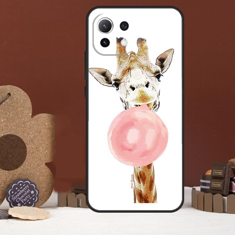 Sött tecknad giraffskal för Xiaomi 17 Pro Max 14 15 Ultra 15T 13T 14T POCO F8 Ultra F7 F5 F6 X5 X6 X7 Pro Cover