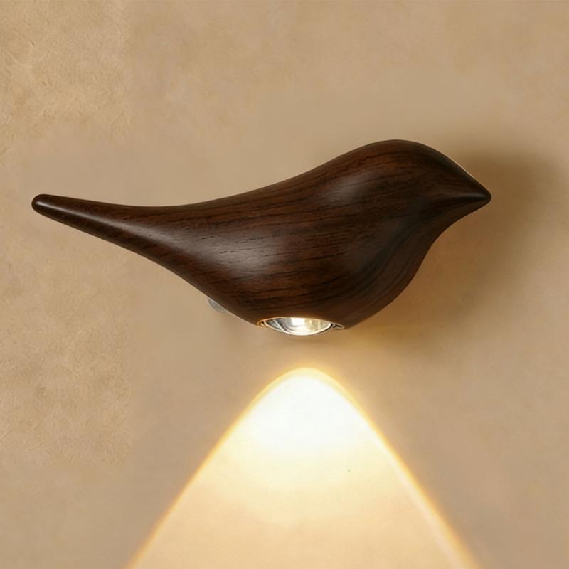 Vogelförmige automatische Sensor-Nachtlampe Moderne LED-Wandleuchte Flurleuchte USB-wiederaufladbare Wandleuchte Langlebig